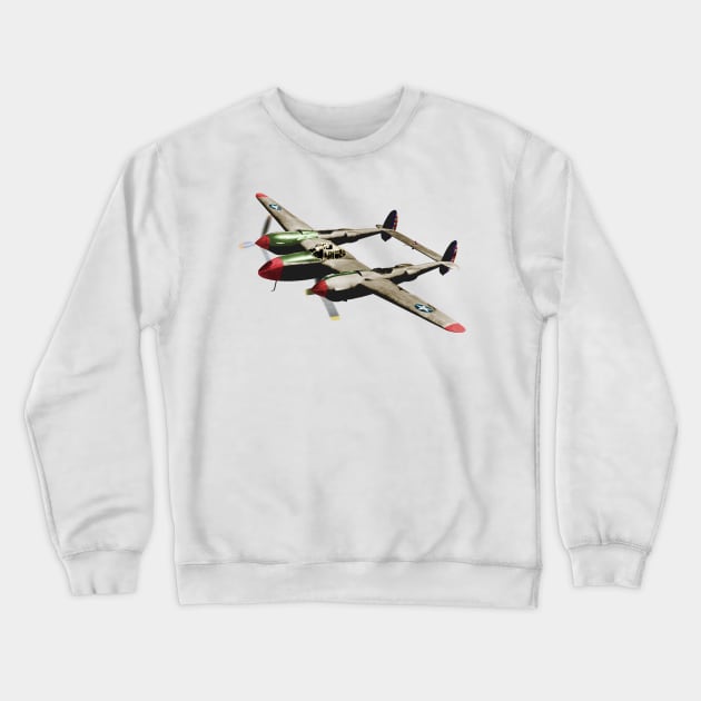 P38 Lightning Fathers Day Crewneck Sweatshirt by RandomArtHouse